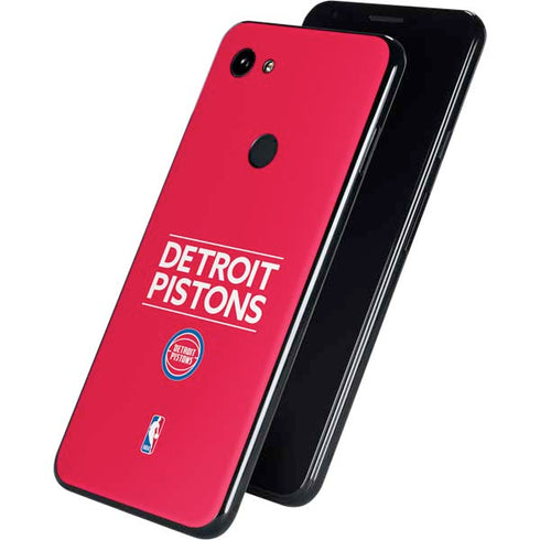 NBA Detroit Pistons Standard - Red Google Pixel 3a XL Skin